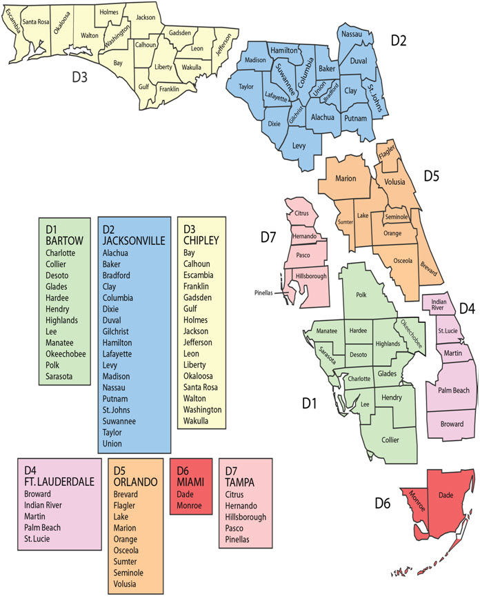 FDOT District Map